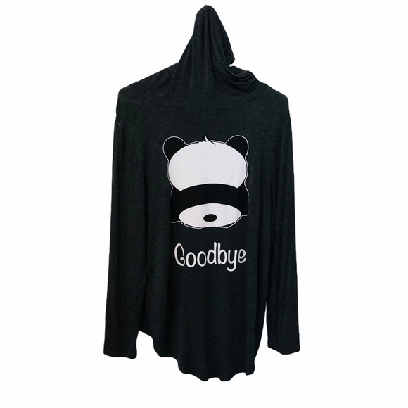 enough about me Panda hooded tee - Picture 5 of 6